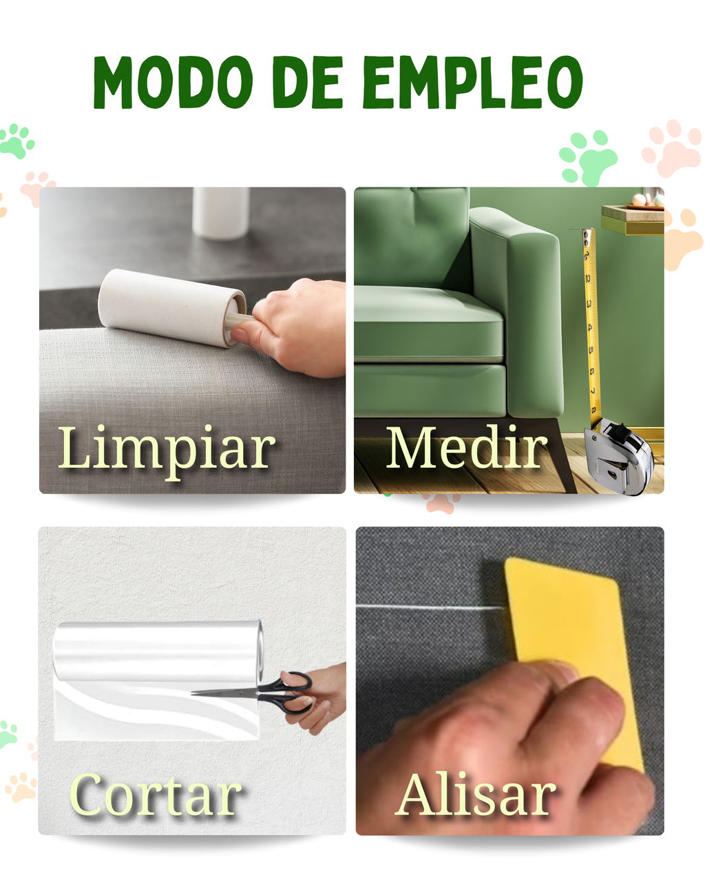 Protector Sofa Gatos Arañazos 20cm x 8m - Plastico Adhesivo Antiarañazos para Sofa y Puertas, Protector Transparente para Gatos y Perros, Fácil de Instalar