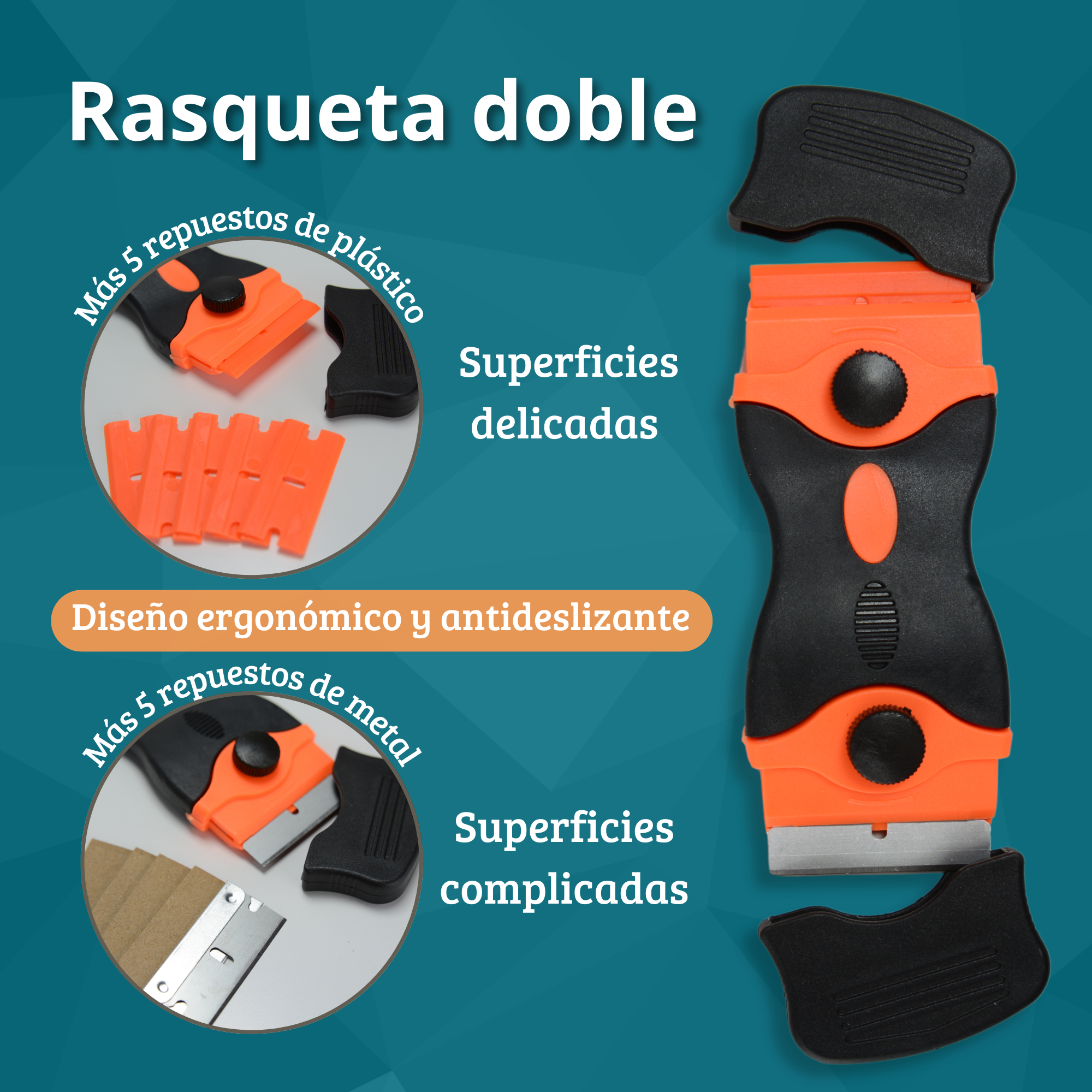 Antege Aplicador Silicona Y Quita Silicona Juntas, Kit 26 Piezas Con Espátulas, Rascador Y Herramienta Profesional De Calafateo En Acero Inoxidable