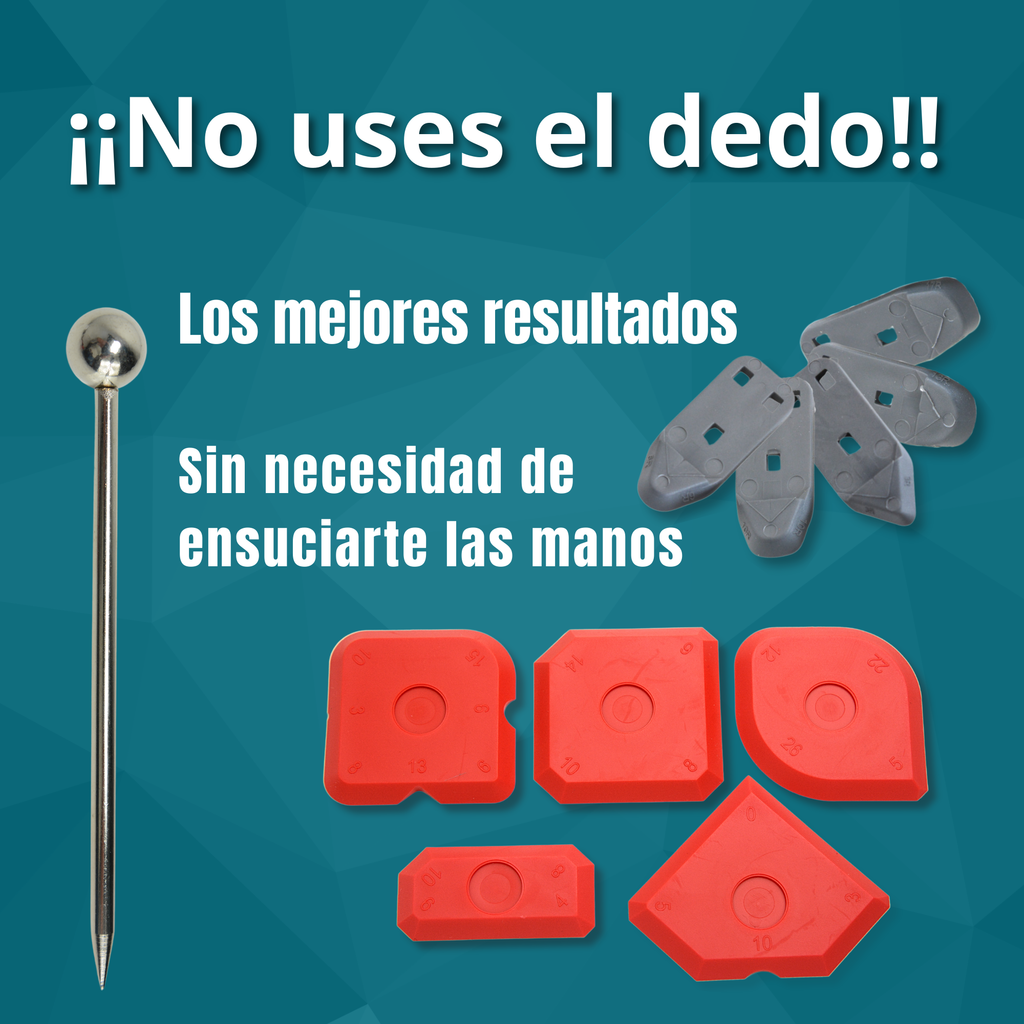 Antege Aplicador Silicona Y Quita Silicona Juntas, Kit 26 Piezas Con Espátulas, Rascador Y Herramienta Profesional De Calafateo En Acero Inoxidable