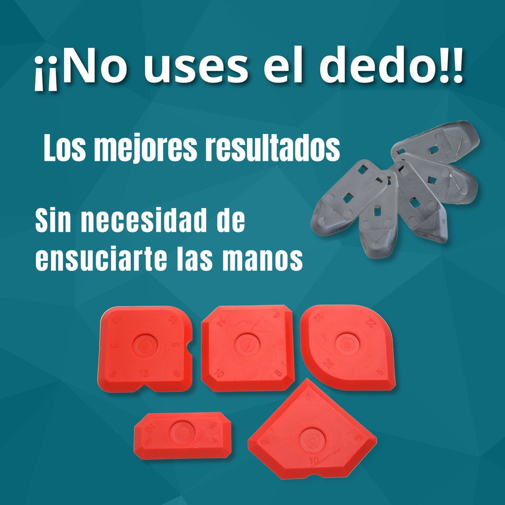 Kit Quita Silicona y Perfilador de Juntas | Herramienta de Acero Inoxidable 12 Piezas | Rascador, Espátula, Gancho y Almohadillas para Renovar Juntas de Baño, Cocina, Ducha y Lavabo